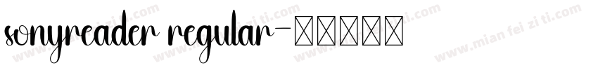sonyreader regular字体转换